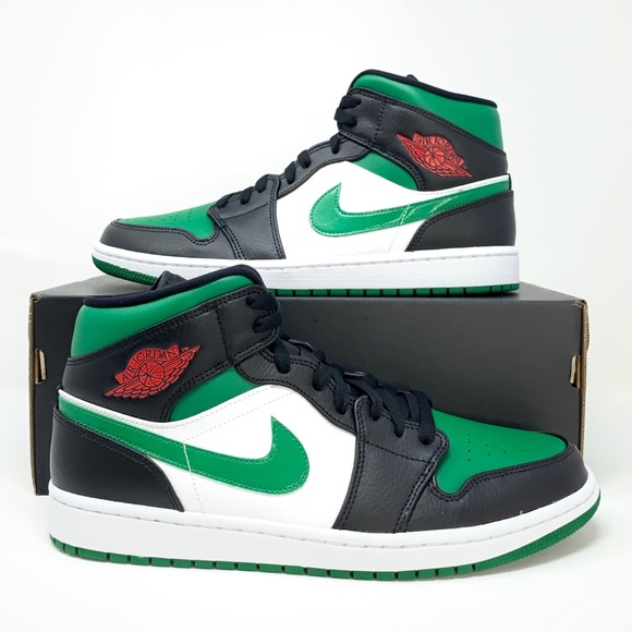 jordan mid green toe